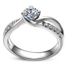 Anillo de joyería de plata esterlina del amor hermoso de alta calidad de la moda